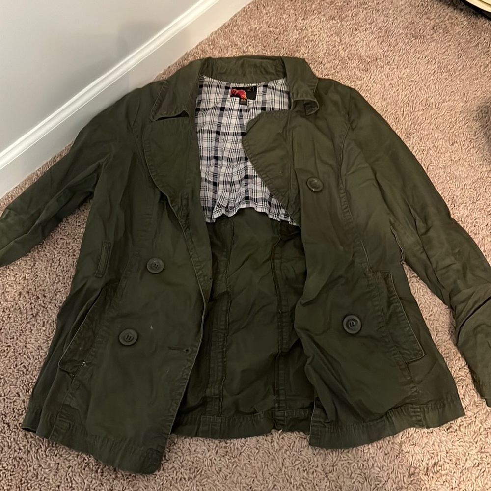green jacket